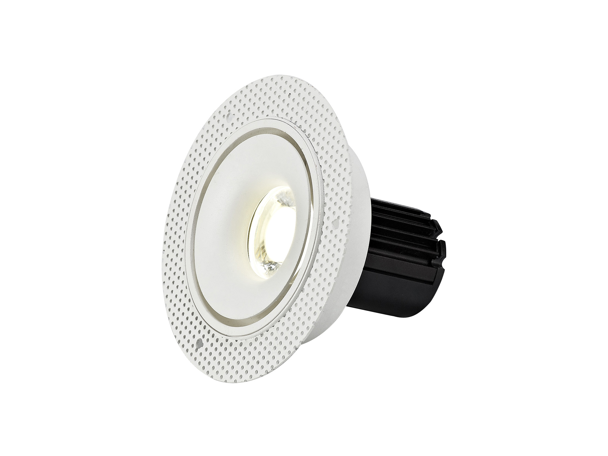 DM201087  Bolor T 10 Tridonic Powered 10W 4000K 810lm 36° CRI>90 LED Engine White/White Trimless Fixed Recessed Spotlight, IP20